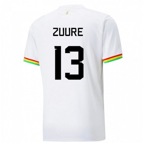 Kandiny Lapset Ghanan Moses Salifu Bawa Zuure #13 Valkoinen Kotipaita 22-24 Lyhythihainen Paita T-paita