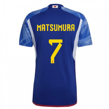 Kandiny Lapset Japanin Kosuke Matsumura #7 Kuninkaallisen Sininen Kotipaita 22-24 Lyhythihainen Paita T-paita