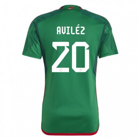 Kandiny Lapset Meksikon Aylin Avilez #20 Vihreä Kotipaita 22-24 Lyhythihainen Paita T-paita