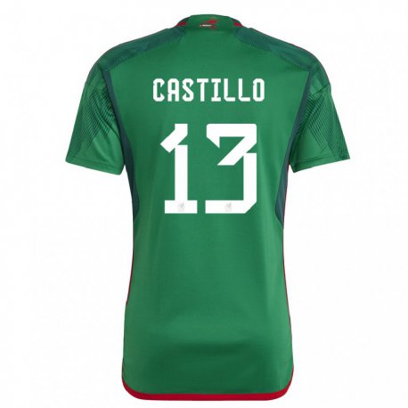 Kandiny Lapset Meksikon Jose Castillo #13 Vihreä Kotipaita 22-24 Lyhythihainen Paita T-paita
