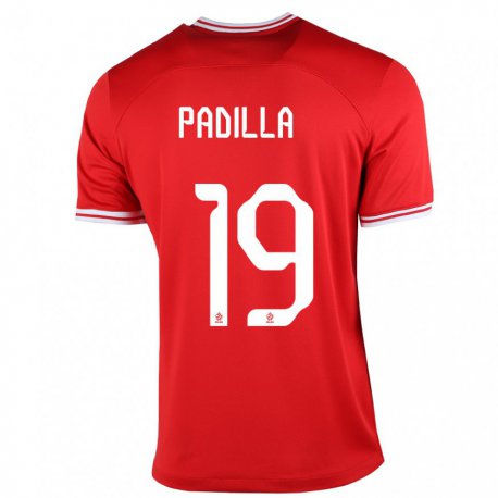 Kandiny Lapset Puolan Natalia Padilla #19 Punainen Vieraspaita 22-24 Lyhythihainen Paita T-paita