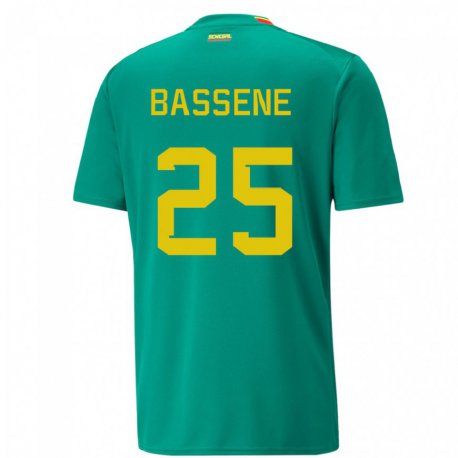Kandiny Lapset Senegalin Pascaline Bassene #25 Vihreä Vieraspaita 22-24 Lyhythihainen Paita T-paita