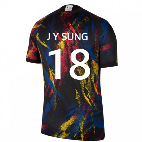 Kandiny Lapset Etelä-korean Sung Jin Young #18 Monivärinen Vieraspaita 22-24 Lyhythihainen Paita T-paita