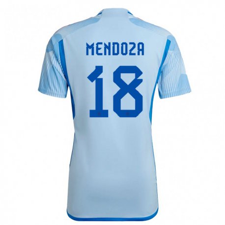 Kandiny Lapset Espanjan Rodrigo Mendoza #18 Sky Sininen Vieraspaita 22-24 Lyhythihainen Paita T-paita