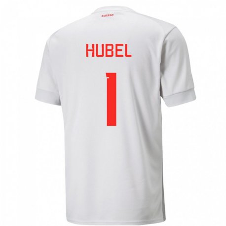 Kandiny Lapset Sveitsin Marvin Hubel #1 Valkoinen Vieraspaita 22-24 Lyhythihainen Paita T-paita