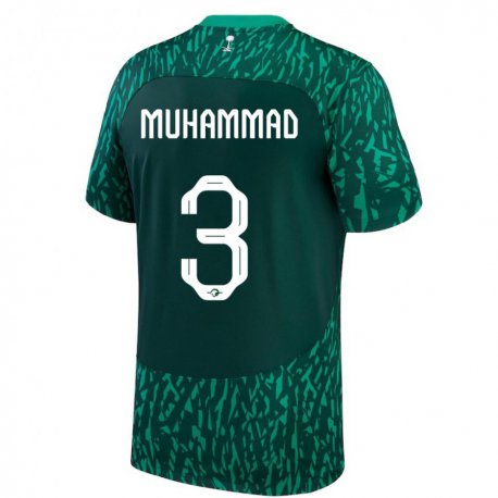 Kandiny Lapset Saudi-arabian Lin Muhammad #3 Dark Vihreä Vieraspaita 22-24 Lyhythihainen Paita T-paita