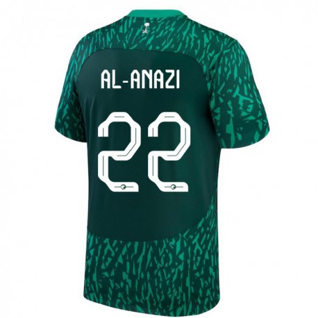 Kandiny Lapset Saudi-arabian Lama Al Anazi #22 Dark Vihreä Vieraspaita 22-24 Lyhythihainen Paita T-paita