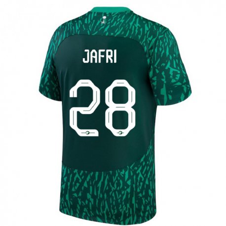 Kandiny Lapset Saudi-arabian Farah Jafri #28 Dark Vihreä Vieraspaita 22-24 Lyhythihainen Paita T-paita