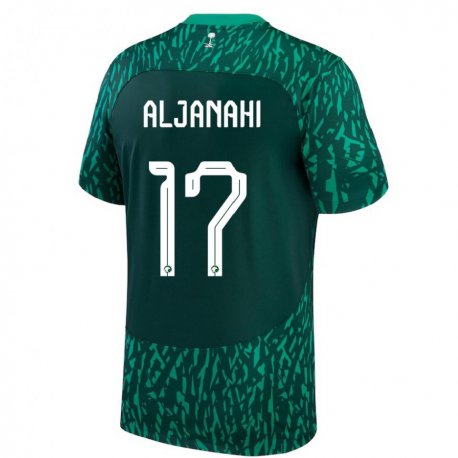 Kandiny Lapset Saudi-arabian Nawaf Aljanahi #17 Dark Vihreä Vieraspaita 22-24 Lyhythihainen Paita T-paita