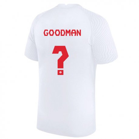 Kandiny Lapset Kanadan Owen Goodman #0 Valkoinen Vieraspaita 22-24 Lyhythihainen Paita T-paita