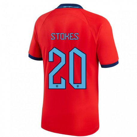 Kandiny Lapset Englannin Demi Stokes #20 Punainen Vieraspaita 22-24 Lyhythihainen Paita T-paita