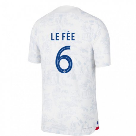 Kandiny Lapset Ranskan Enzo Le Fee #6 Valkoinen Sininen Vieraspaita 22-24 Lyhythihainen Paita T-paita