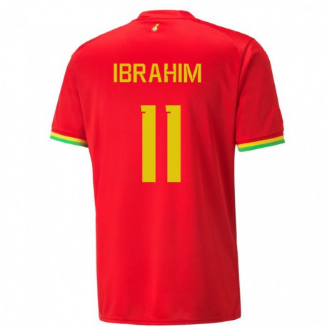 Kandiny Lapset Ghanan Zubairu Ibrahim #11 Punainen Vieraspaita 22-24 Lyhythihainen Paita T-paita