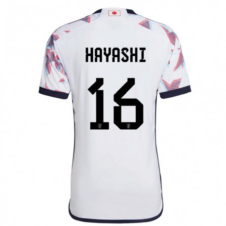 Kandiny Lapset Japanin Honoka Hayashi #16 Valkoinen Vieraspaita 22-24 Lyhythihainen Paita T-paita