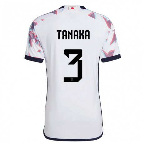 Kandiny Lapset Japanin Hayato Tanaka #3 Valkoinen Vieraspaita 22-24 Lyhythihainen Paita T-paita