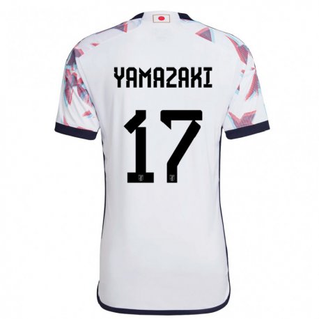 Kandiny Lapset Japanin Taishin Yamazaki #17 Valkoinen Vieraspaita 22-24 Lyhythihainen Paita T-paita