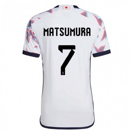 Kandiny Lapset Japanin Kosuke Matsumura #7 Valkoinen Vieraspaita 22-24 Lyhythihainen Paita T-paita