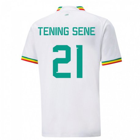 Kandiny Miesten Senegalin Tening Sene #21 Valkoinen Kotipaita 22-24 Lyhythihainen Paita T-paita