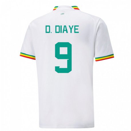 Kandiny Miesten Senegalin Dialy N Diaye #9 Valkoinen Kotipaita 22-24 Lyhythihainen Paita T-paita