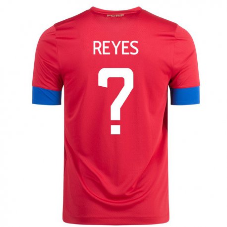 Kandiny Miesten Costa Rican Kenan Reyes #0 Punainen Kotipaita 22-24 Lyhythihainen Paita T-paita