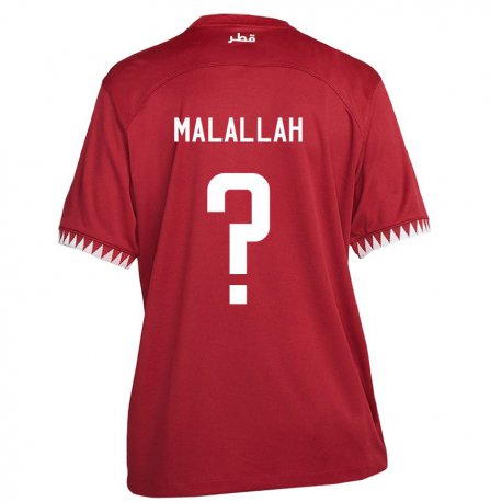 Kandiny Miesten Qatarin Ali Malallah #0 Kastanjanruskea Kotipaita 22-24 Lyhythihainen Paita T-paita