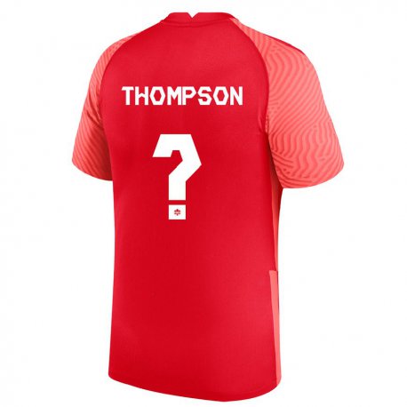 Kandiny Miesten Kanadan Kosi Thompson #0 Punainen Kotipaita 22-24 Lyhythihainen Paita T-paita