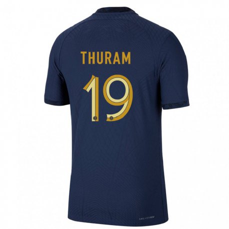 Kandiny Miesten Ranskan Khephren Thuram #19 Laivastonsininen Kotipaita 22-24 Lyhythihainen Paita T-paita