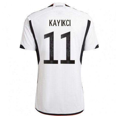 Kandiny Miesten Saksan Hasret Kayikci #11 Valkoinen Musta Kotipaita 22-24 Lyhythihainen Paita T-paita
