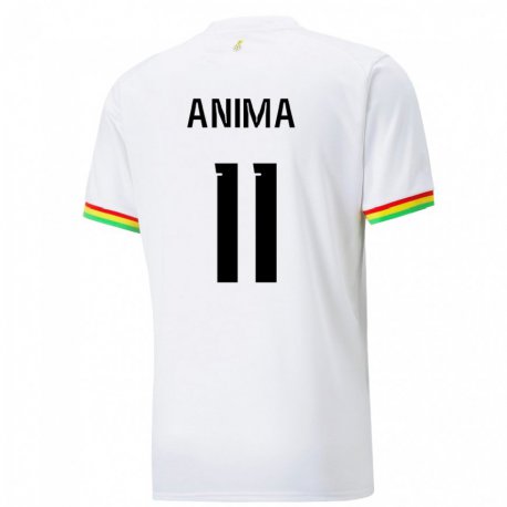 Kandiny Miesten Ghanan Naomi Anima #11 Valkoinen Kotipaita 22-24 Lyhythihainen Paita T-paita