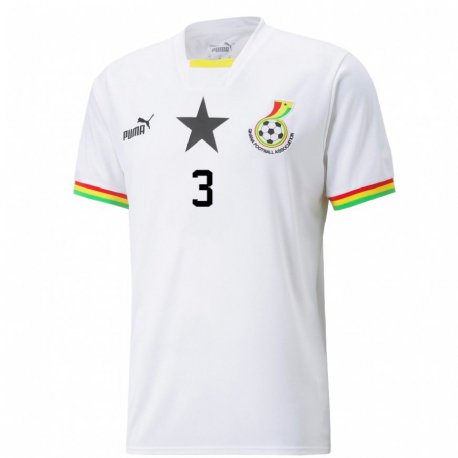 Kandiny Miesten Ghanan Anim Bismark #3 Valkoinen Kotipaita 22-24 Lyhythihainen Paita T-paita