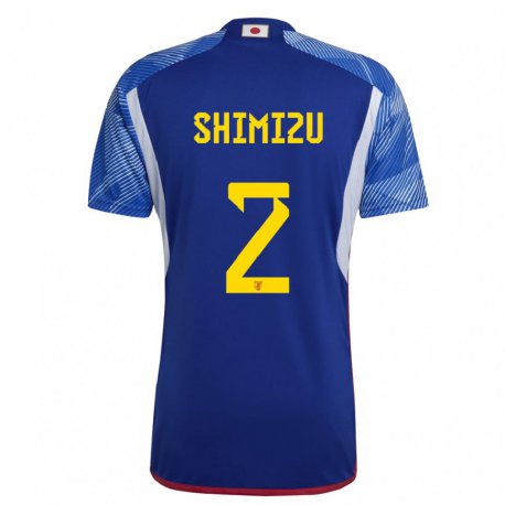 Kandiny Miesten Japanin Risa Shimizu #2 Kuninkaallisen Sininen Kotipaita 22-24 Lyhythihainen Paita T-paita