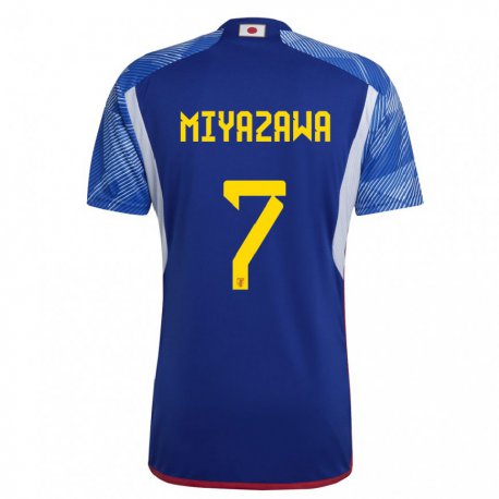 Kandiny Miesten Japanin Hinata Miyazawa #7 Kuninkaallisen Sininen Kotipaita 22-24 Lyhythihainen Paita T-paita