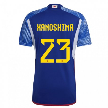 Kandiny Miesten Japanin Yu Kanoshima #23 Kuninkaallisen Sininen Kotipaita 22-24 Lyhythihainen Paita T-paita