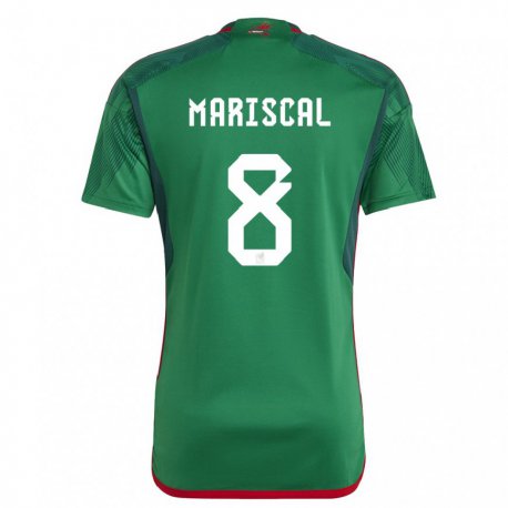 Kandiny Miesten Meksikon Salvador Mariscal #8 Vihreä Kotipaita 22-24 Lyhythihainen Paita T-paita