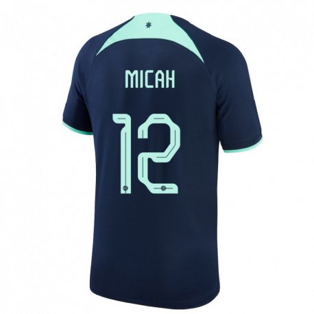 Kandiny Miesten Australian Teagan Micah #12 Tummansininen Vieraspaita 22-24 Lyhythihainen Paita T-paita