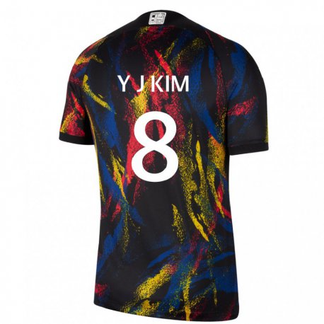 Kandiny Miesten Etelä-korean Kim Yun Ji #8 Monivärinen Vieraspaita 22-24 Lyhythihainen Paita T-paita