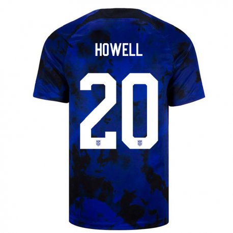 Kandiny Miesten Yhdysvaltain Jaelin Howell #20 Kuninkaallisen Sininen Vieraspaita 22-24 Lyhythihainen Paita T-paita