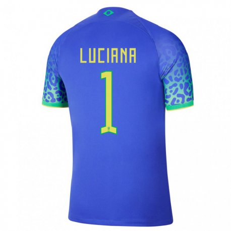 Kandiny Miesten Brasilian Luciana #1 Sininen Vieraspaita 22-24 Lyhythihainen Paita T-paita