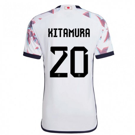 Kandiny Miesten Japanin Nanami Kitamura #20 Valkoinen Vieraspaita 22-24 Lyhythihainen Paita T-paita