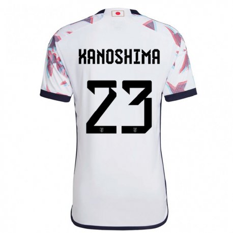 Kandiny Miesten Japanin Yu Kanoshima #23 Valkoinen Vieraspaita 22-24 Lyhythihainen Paita T-paita