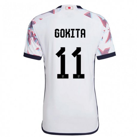 Kandiny Miesten Japanin Kishin Gokita #11 Valkoinen Vieraspaita 22-24 Lyhythihainen Paita T-paita