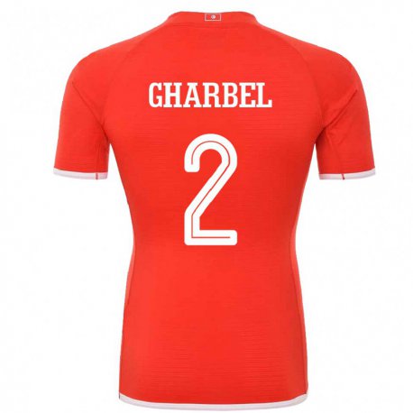Kandiny Naisten Tunisian Mahmoud Gharbel #2 Punainen Kotipaita 22-24 Lyhythihainen Paita T-paita