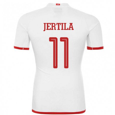 Kandiny Naisten Tunisian Hedi Jertila #11 Valkoinen Vieraspaita 22-24 Lyhythihainen Paita T-paita