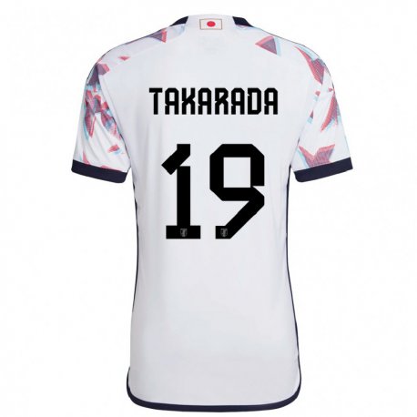 Kandiny Naisten Japanin Saori Takarada #19 Valkoinen Vieraspaita 22-24 Lyhythihainen Paita T-paita