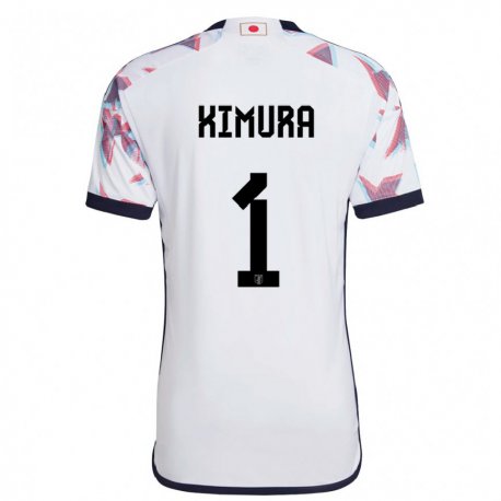 Kandiny Naisten Japanin Ryoya Kimura #1 Valkoinen Vieraspaita 22-24 Lyhythihainen Paita T-paita