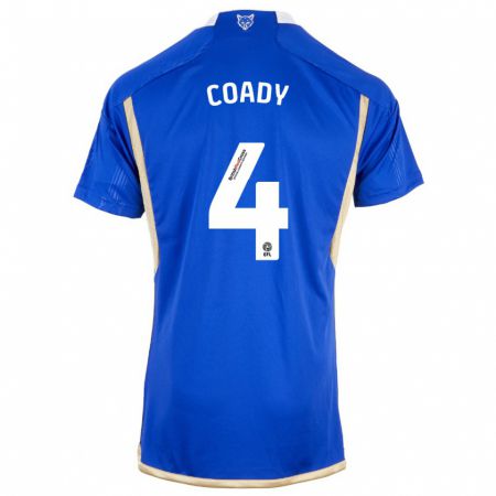 Kandiny Lapset Conor Coady #4 Sininen Kotipaita 2023/24 Lyhythihainen Paita T-Paita