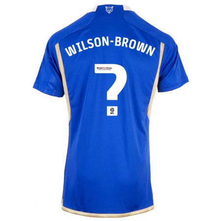 Kandiny Lapset Thomas Wilson-Brown #0 Sininen Kotipaita 2023/24 Lyhythihainen Paita T-Paita
