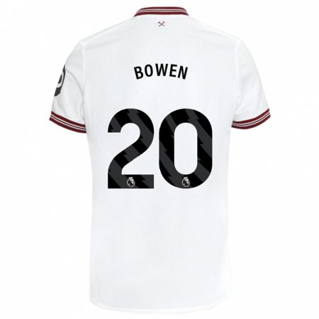 Kandiny Lapset Jarrod Bowen #20 Valkoinen Vieraspaita 2023/24 Lyhythihainen Paita T-Paita