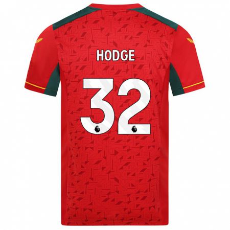 Kandiny Lapset Joe Hodge #32 Punainen Vieraspaita 2023/24 Lyhythihainen Paita T-Paita