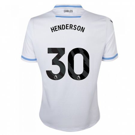 Kandiny Lapset Dean Henderson #30 Valkoinen Vieraspaita 2023/24 Lyhythihainen Paita T-Paita